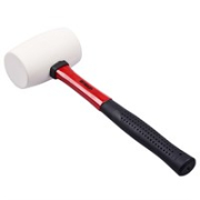 Amtech 16oz Fibreglass White Rubber Mallet